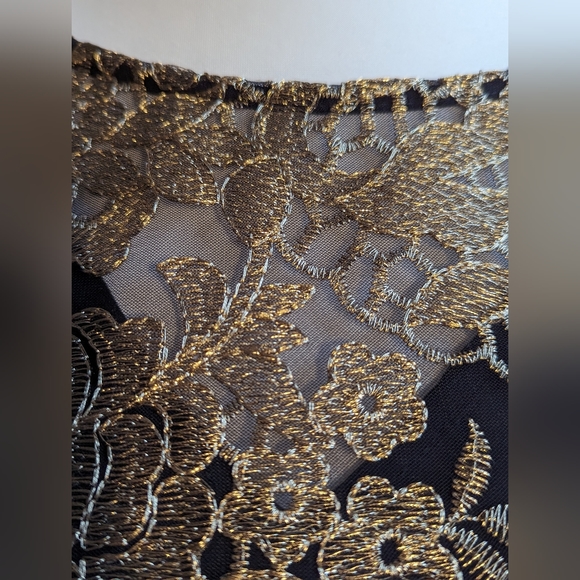 Nanette Lepore Gold and Black  Dress Size 8 - Picture 5 of 12